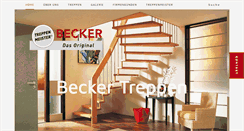 Desktop Screenshot of becker-treppen.de